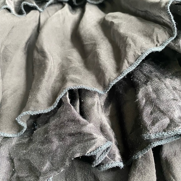 La Fée Maraboutee Black Silk Ruffle Dress - Picture 8 of 10